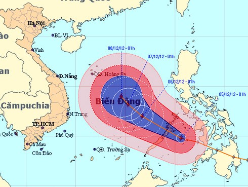 Vietnam bracing for typhoon Bopha - ảnh 1